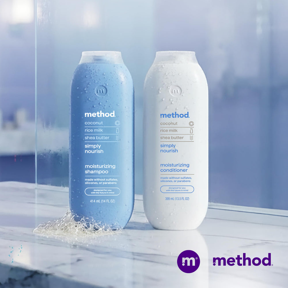 Method bouteille en plastique recyclé à 80% offre une éco-responsabilité.