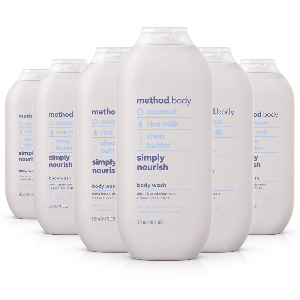 Method Body Wash : bouteille avec pompe prête à l'emploi, pratique et hydratante.