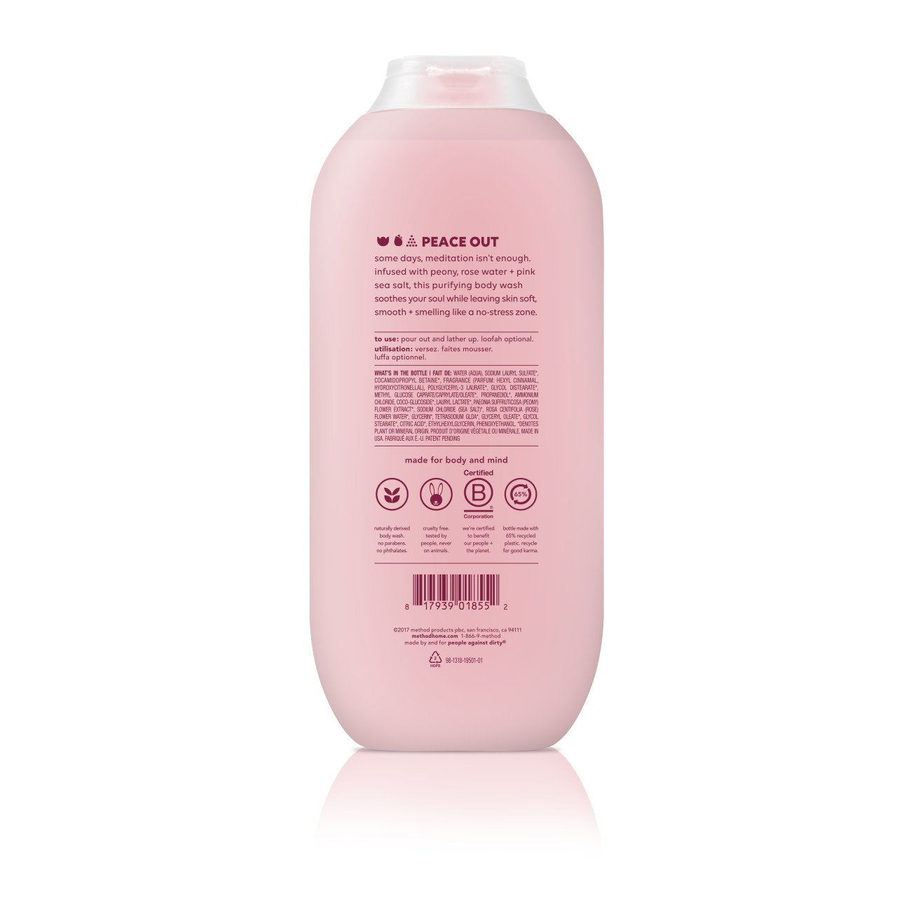 Pure Peace avec pivoine et eau de rose pour une senteur spa