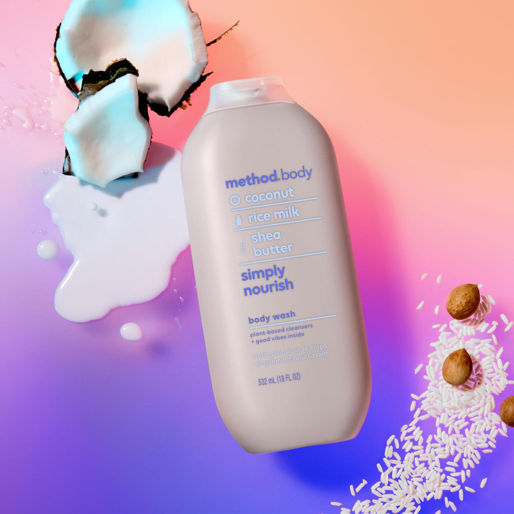 Method Body Wash : lot de six bouteilles 18 oz pratique.