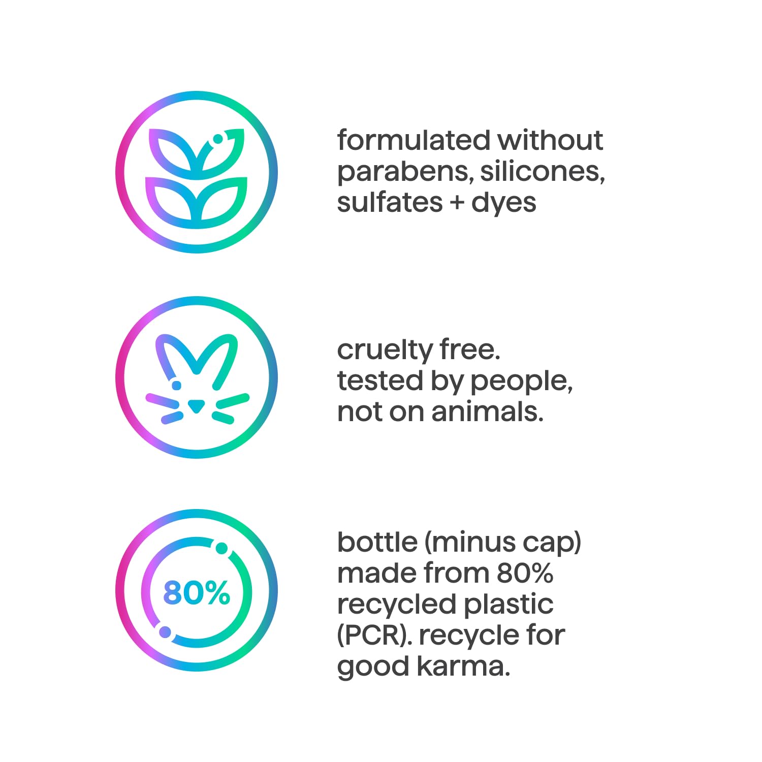 Ingrédients naturels du shampoing Method Color Protect Mindful Matcha, dont matcha, yuzu et jasmin.