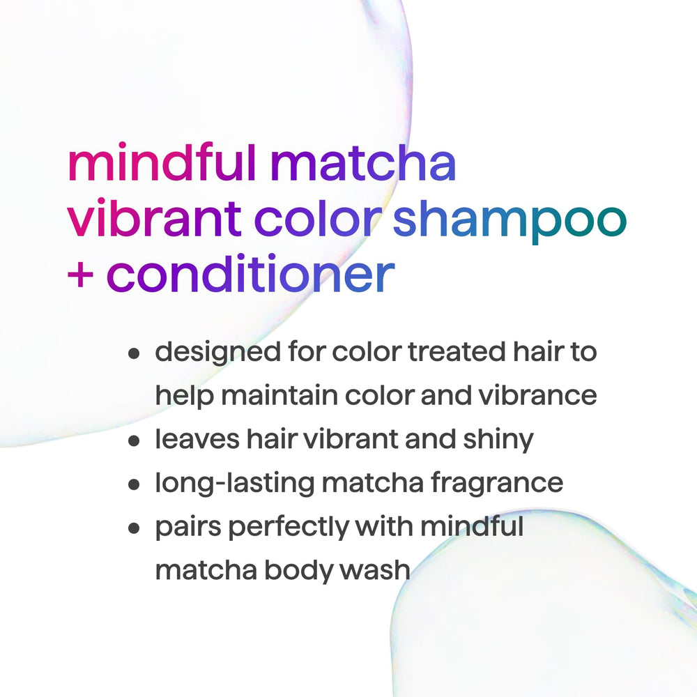 Pompe pratique du shampoing Method Color Protect Mindful Matcha pour un usage quotidien.