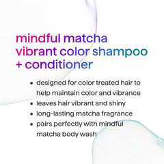 Pompe pratique du shampoing Method Color Protect Mindful Matcha pour un usage quotidien.