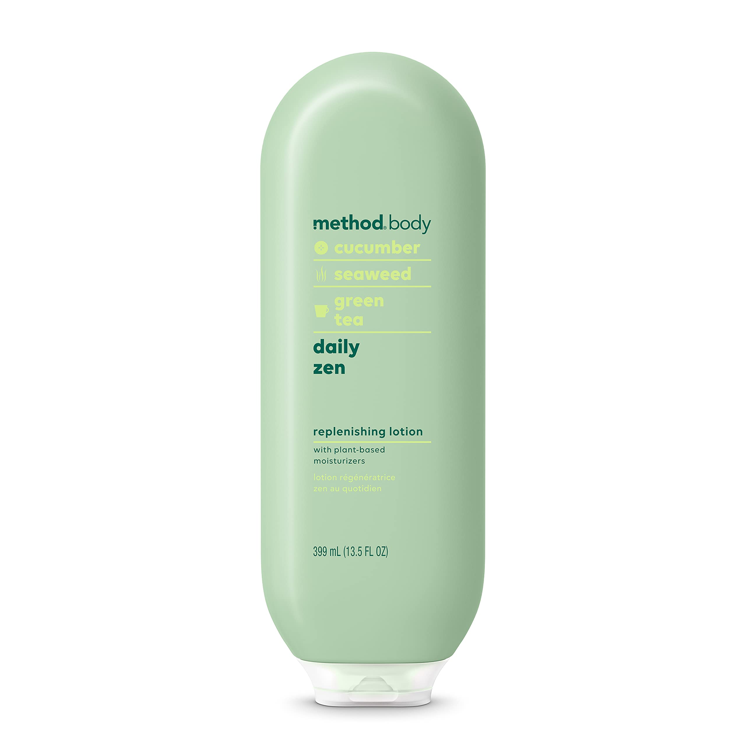 Method Daily Lotion Daily Zen en flacon, hydratation durable.
