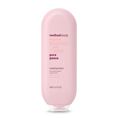 Method Daily Lotion Pure Peace – bouteille hydratante, douceur durable.
