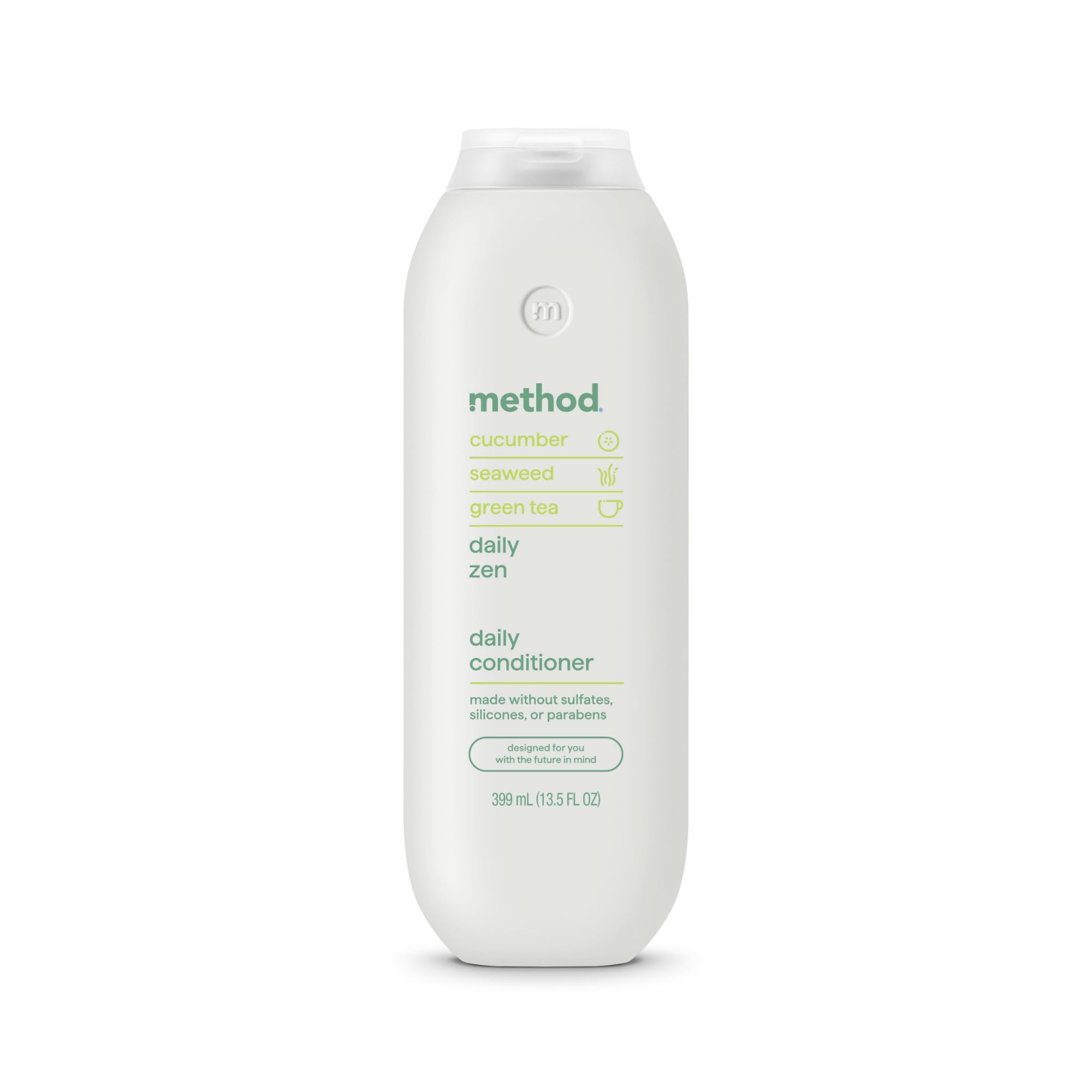 Method Everyday Conditionneur: bouteille zen avec concombre, expérience rafraîchissante.