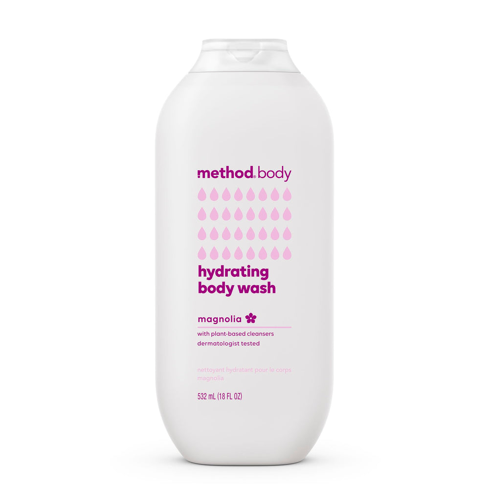 Method Magnolia: bouteille de gel douche prête à l'emploi pour une hydratation douce.