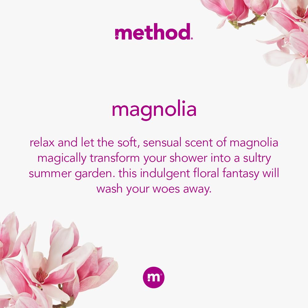Method Magnolia: texture crèmeuse visible pour une mousse généreuse.