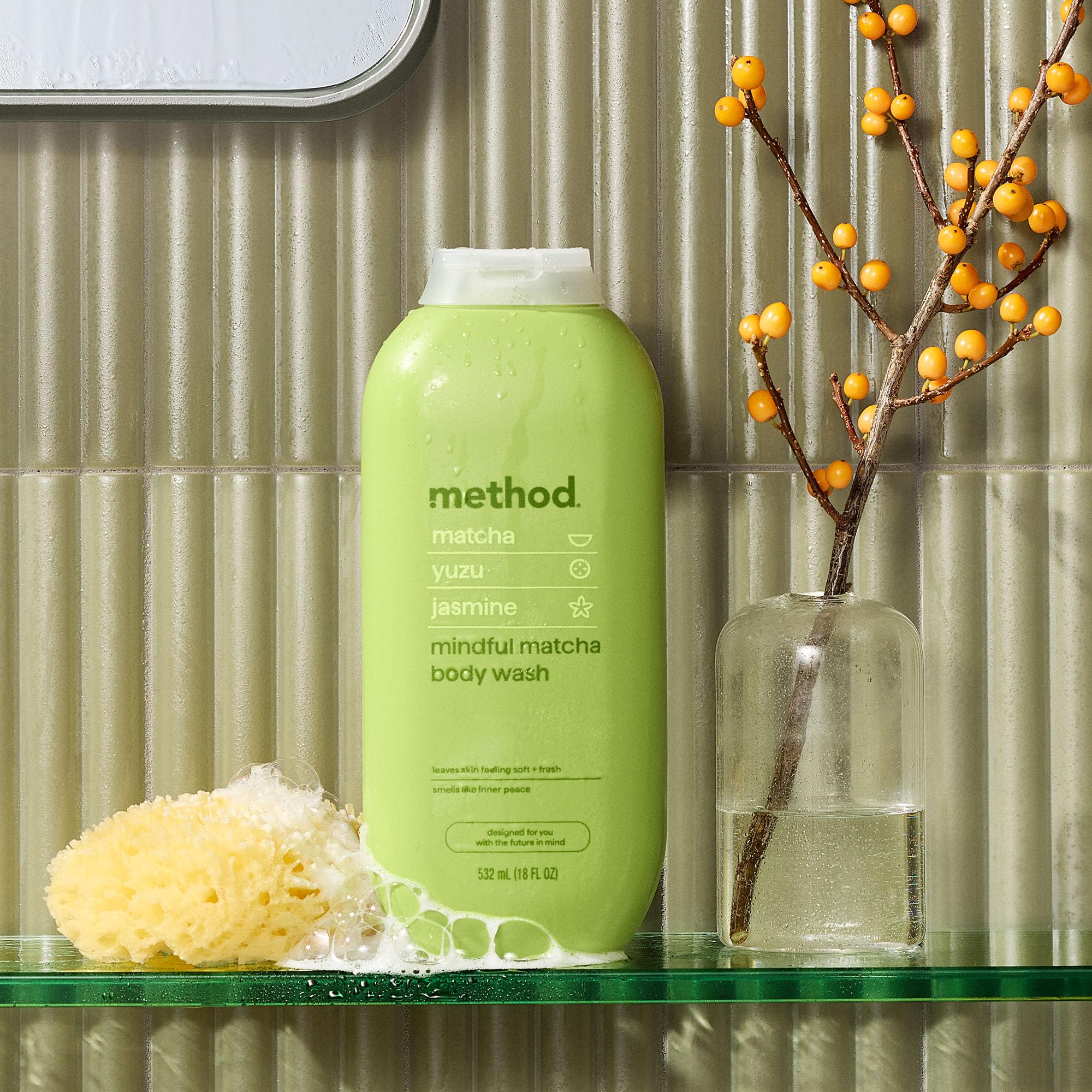 Texture hydratante Mindful Matcha Method laissant peau douce.