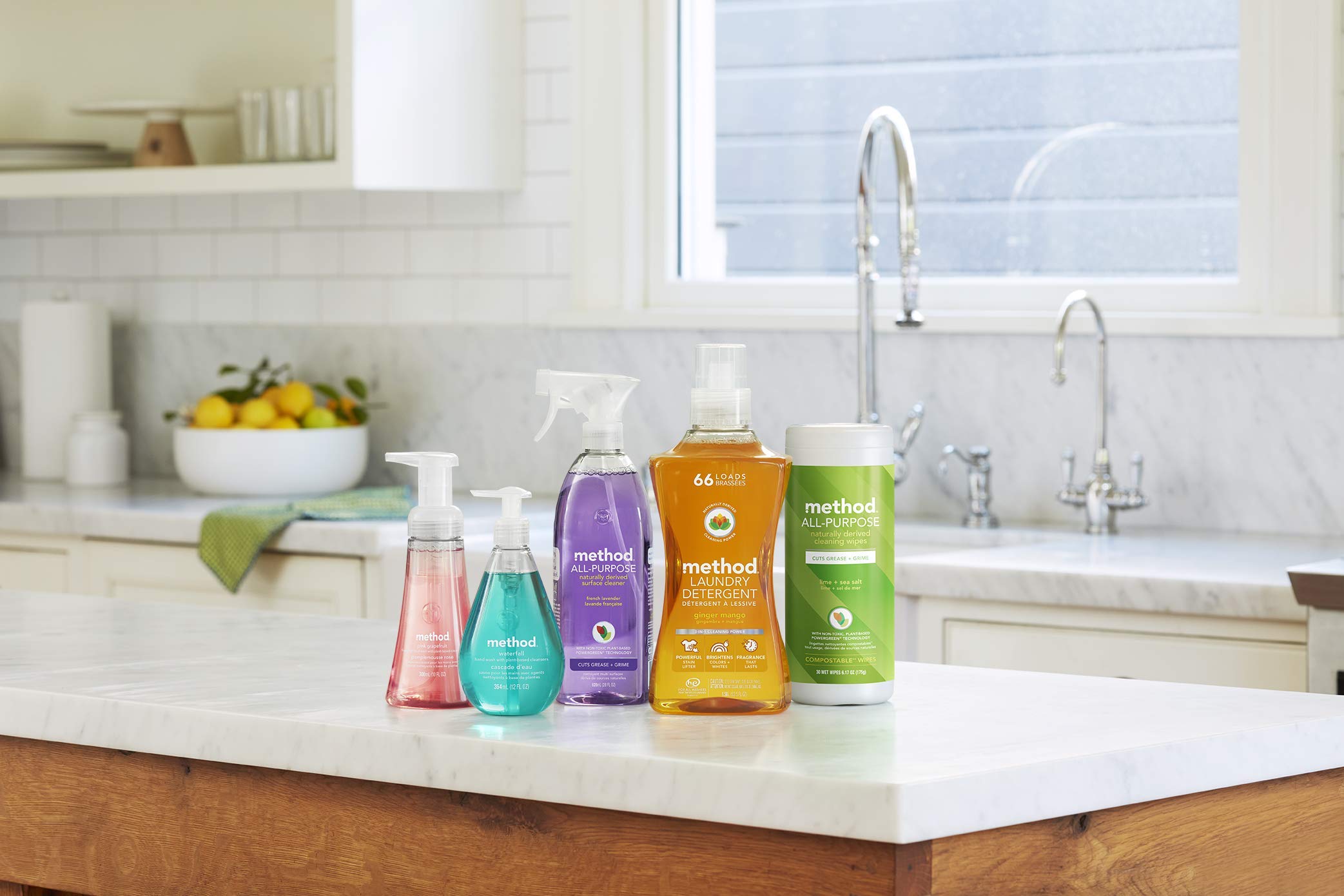 Method Ginger Mango color-safe formula preserves fabrics and colors.