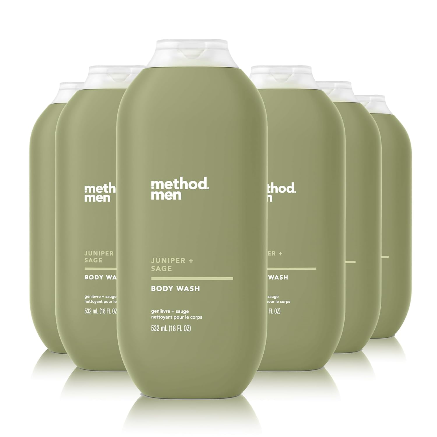 Méthode Homme - Bouteille douche cèdre-sauge pour une fraîcheur durable après l’effort.