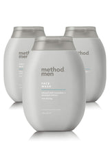 Method Homme Lavage Visage Sea + Surf: bouteilles visibles en pack triple.