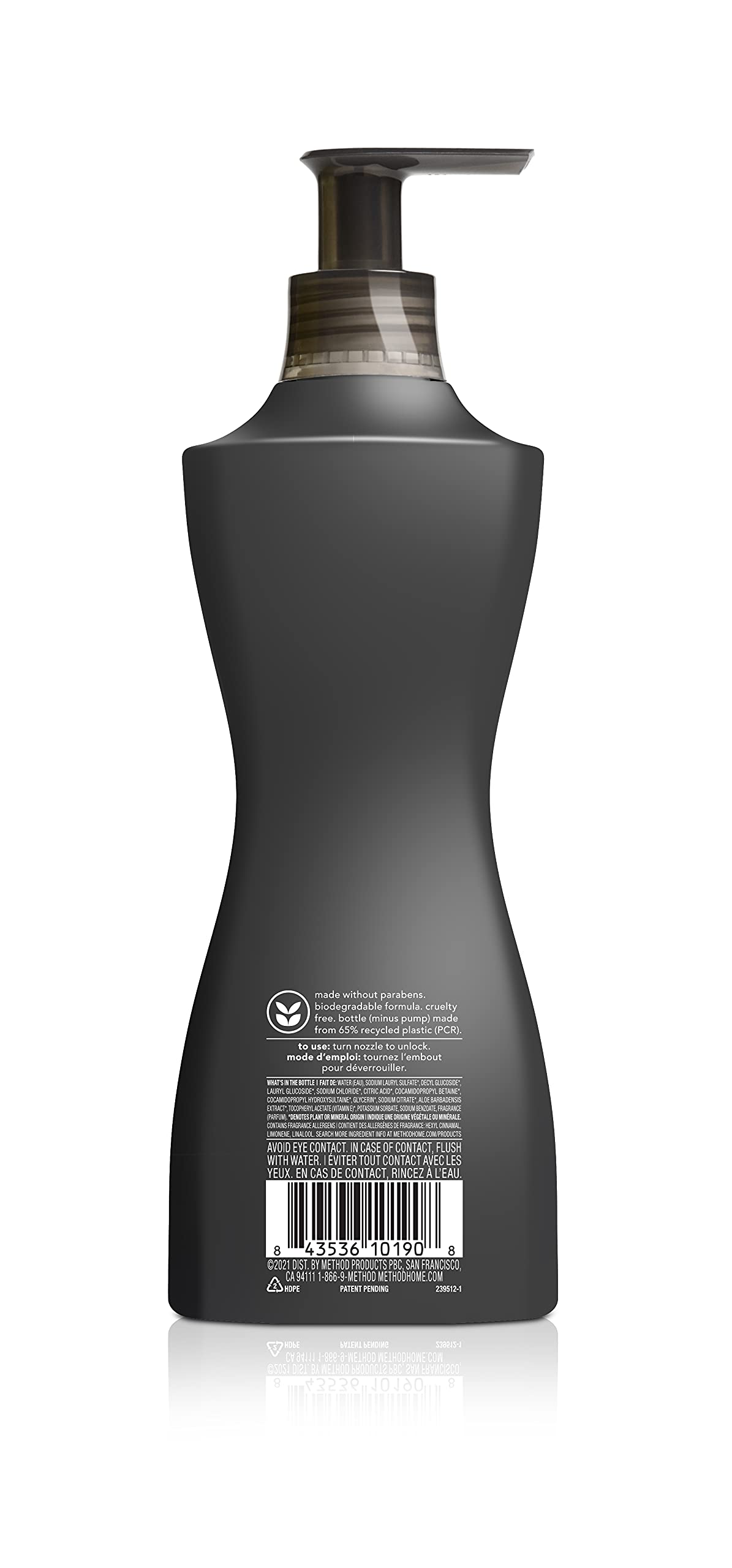 Method Gel Mains Yuzu, étiquette colorée évoquant un parfum frais et vibrant.