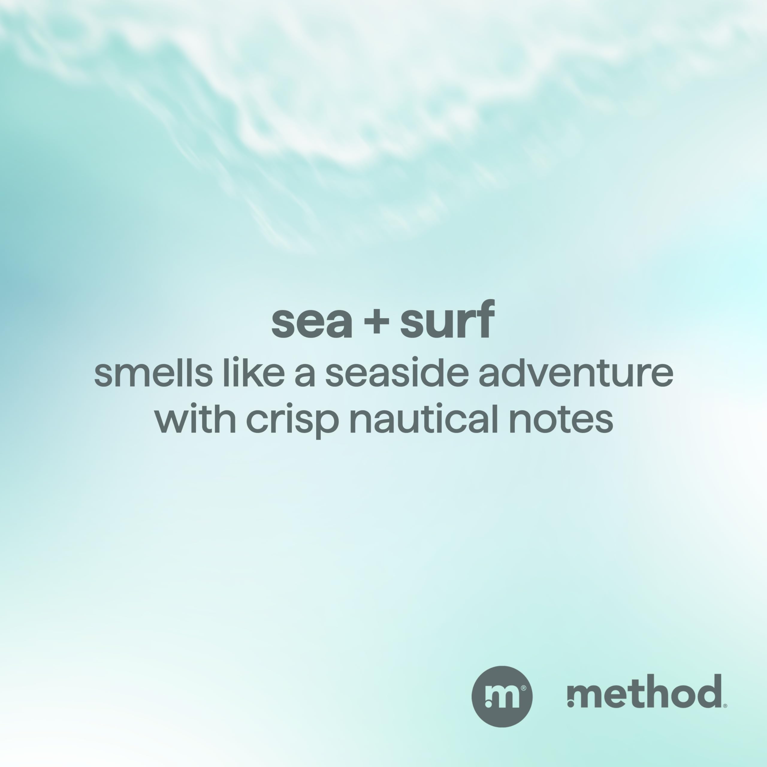 Huiles d’argan et jojoba dans Method Men Sea + Surf nourrissent légèrement.