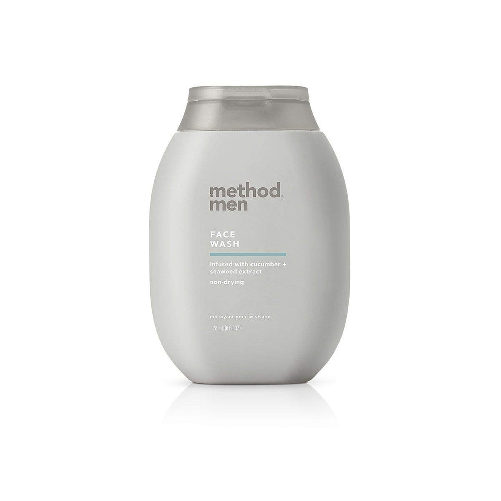 Method Men Sea + Surf – flacon nettoyant visage prêt à l’emploi pour une peau fraîche.