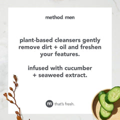 Formule non desséchante de Method Men Sea + Surf respectueuse de la peau.