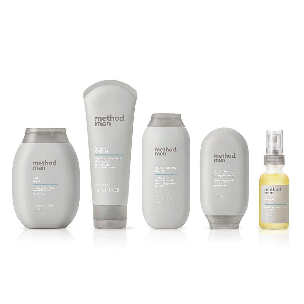 Format compact 3,4 oz idéal pour le voyage avec Method Men