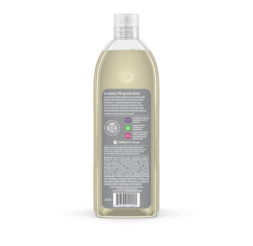 Recharge Method 830 ml pour mains, senteur Ambre Vetiver et praticité.