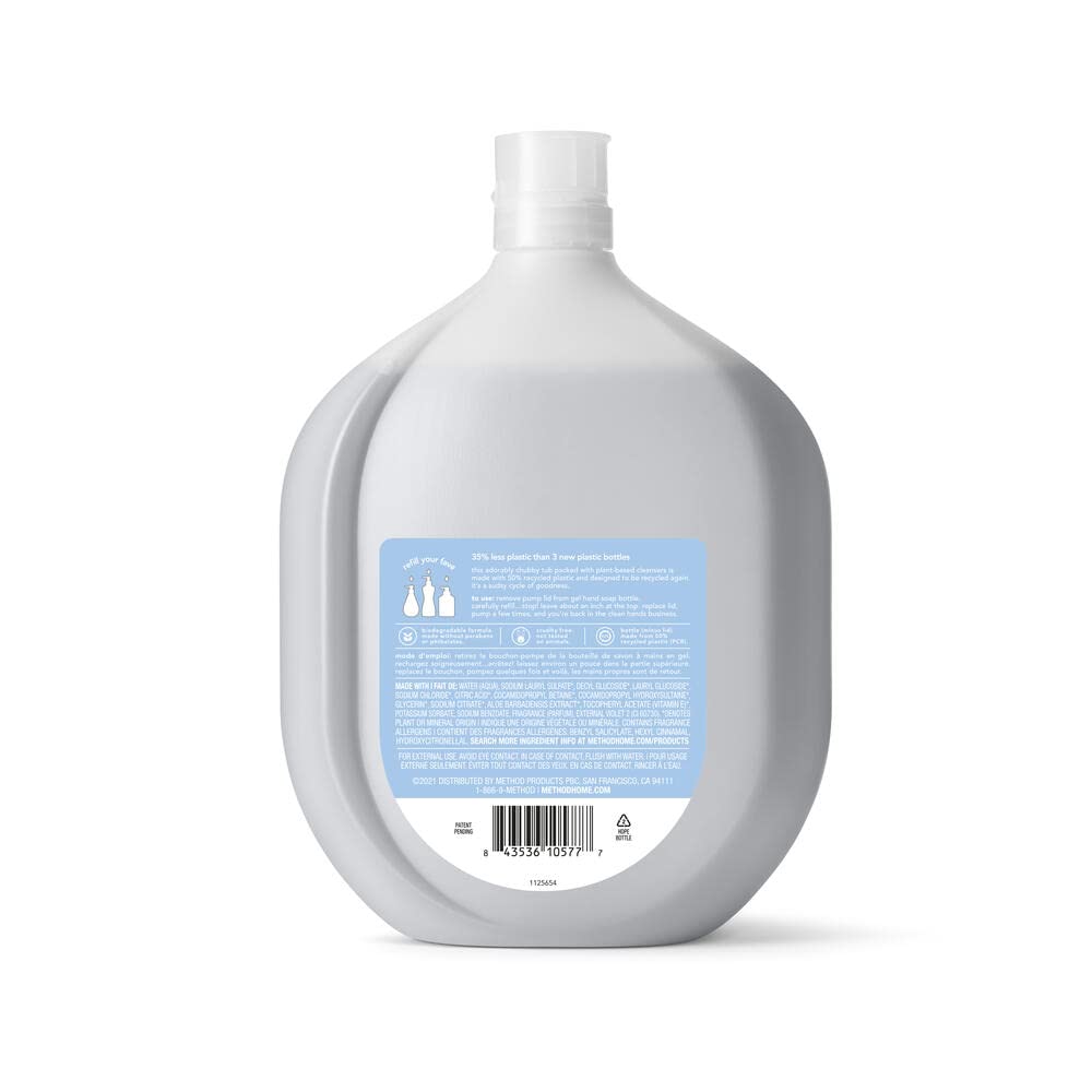 Method Savon Main Mousse Mer Minéral avec pompe pratique, dosage précis.