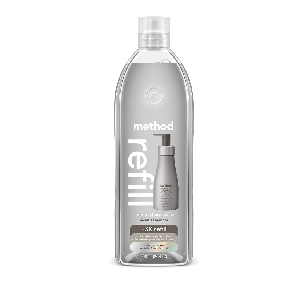 Recharge Method Savon Mousse Violet Lavande 28 oz, pratique et économique pour les mains