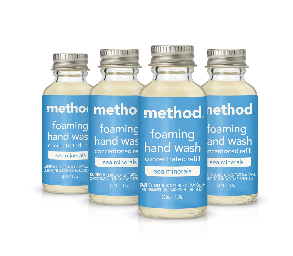 Savon mousse pour les mains Method, refil minéraux marins, dilution facile pour environ 296 ml.