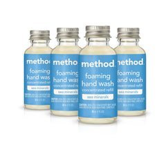 Savon mousse pour les mains Method, refil minéraux marins, dilution facile pour environ 296 ml.