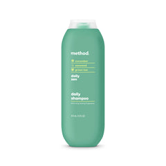 Shampoing Method Quotidien Zen: étiquette reflétant l’éco-responsabilité et le calme