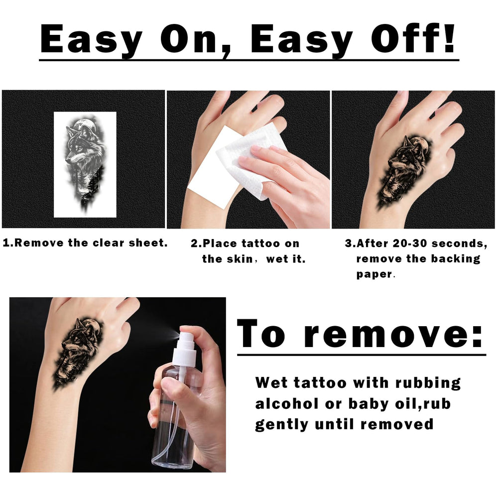 Tatouage Metuu forêt design, motifs riches pour un look naturel.