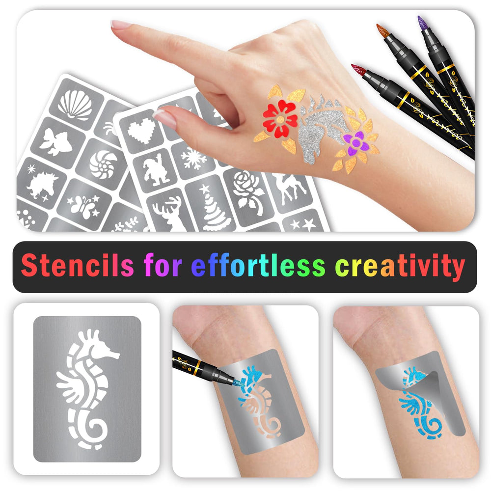 Tatouage temporaire Metuu – enlever facilement avec démaquillant ou savon