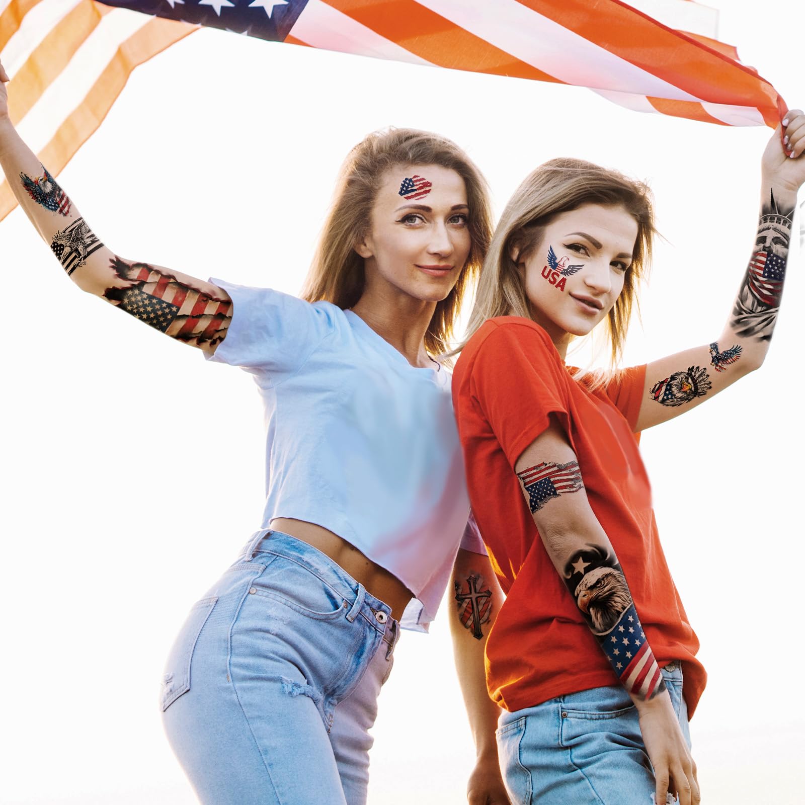 Metuu collection patriotique 4 juillet, ideale pour fete et photos