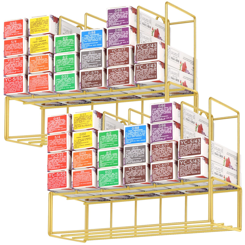 Meudid organisateur couleur cheveux, rack mural en métal, rangement clair et pratique.