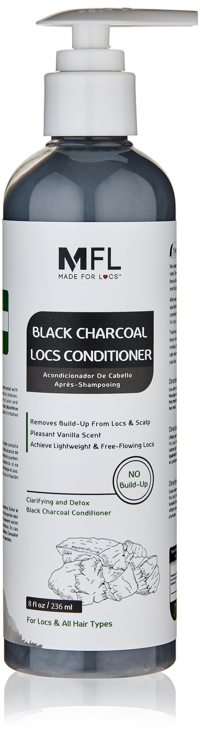 MFL Made For Locs - conditionneur Charbon Noir; hydratation en profondeur pour les locs.