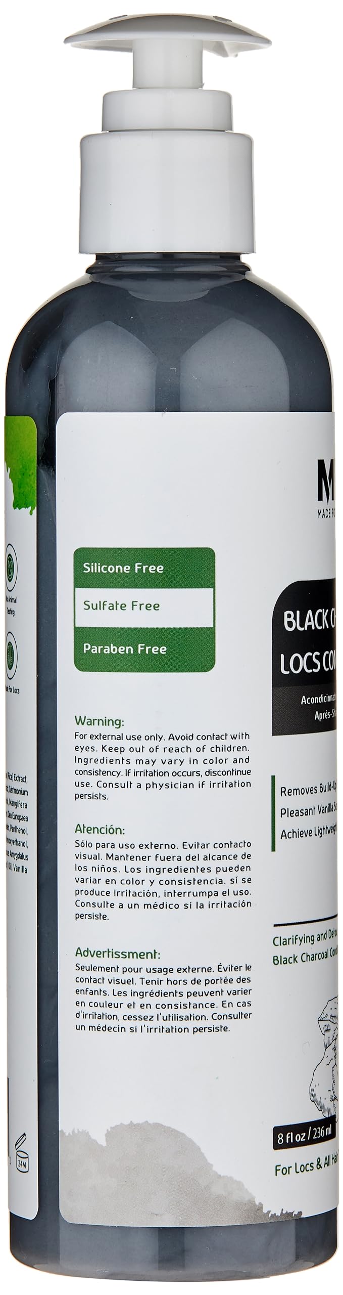 MFL Made For Locs - detox charbon actif; élimination des impuretés pour les locs.