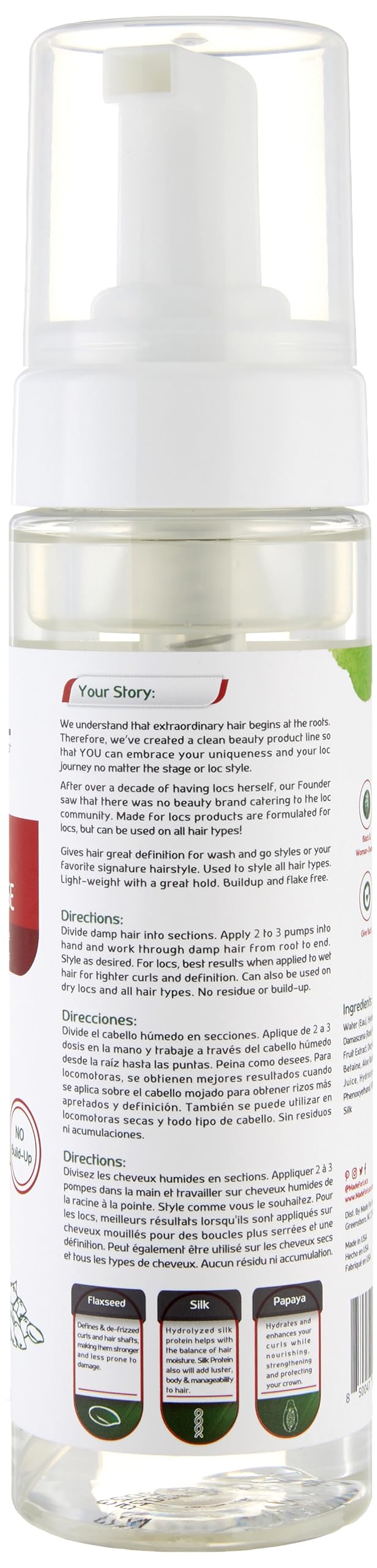 MFL Made for Locs – texture soyeuse sur cheveux, démêlage facilité