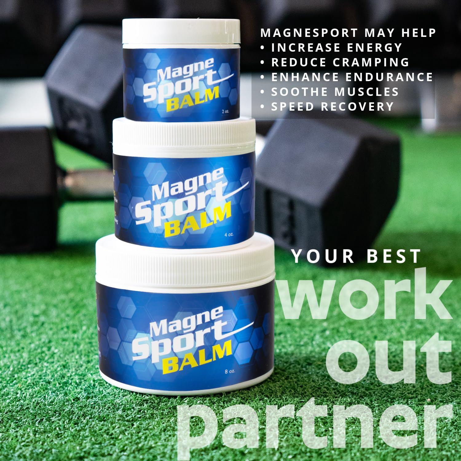 MG12 MagneSport baume-portable-4oz : pratique à emporter au gymnase.
