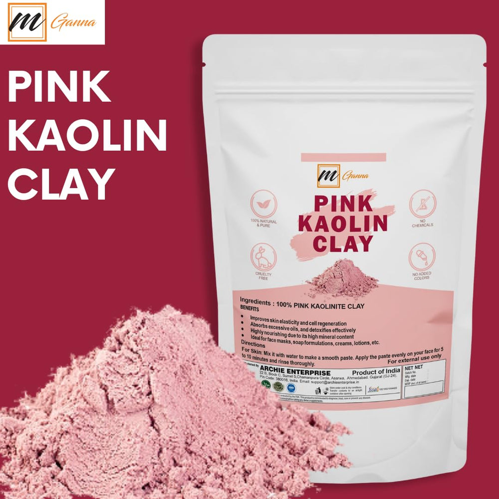 mGanna argile rose exfolie en douceur et élimine les impuretés superficielles