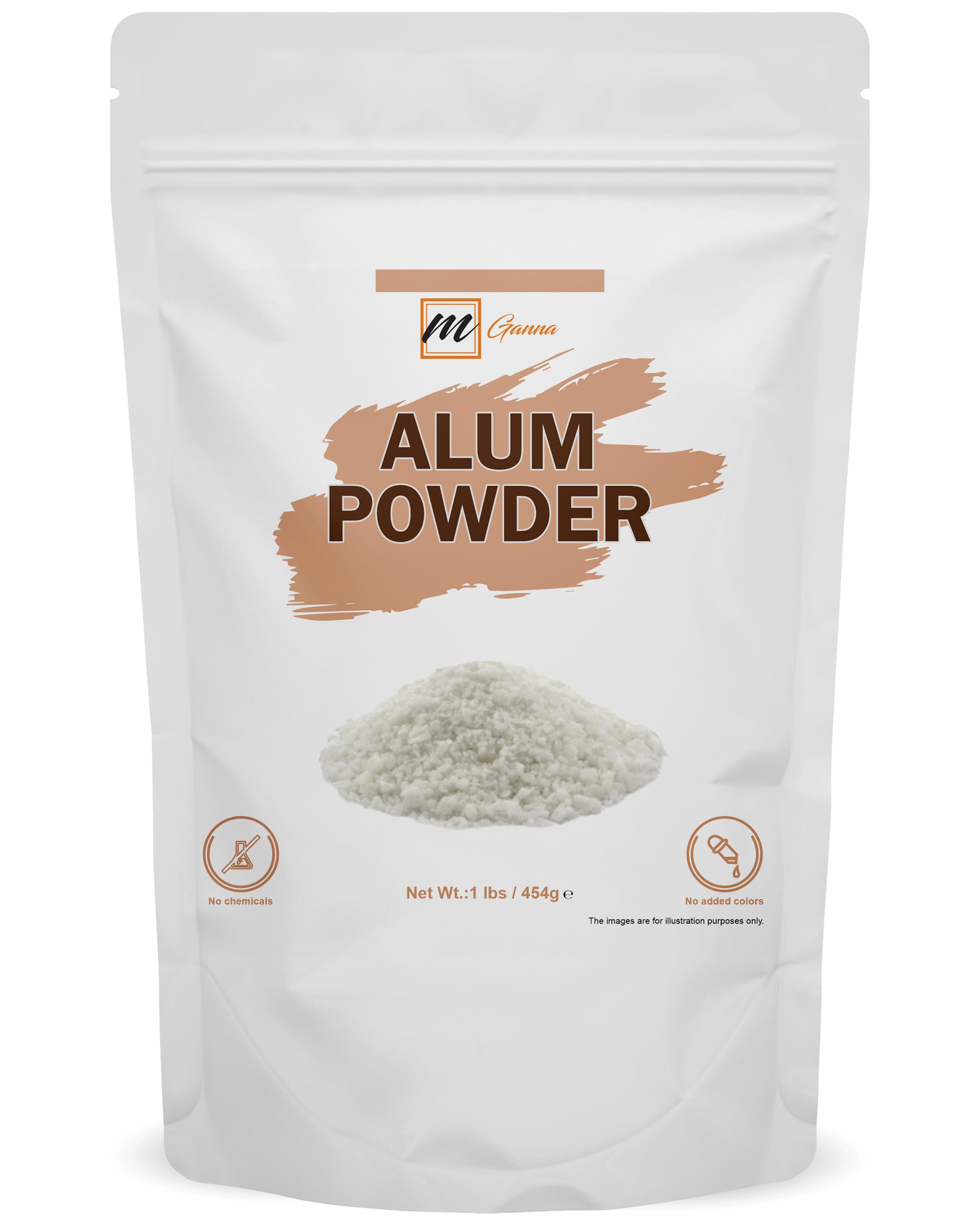 mGanna poudre d'alun – purification d'eau et hygiène domestique.