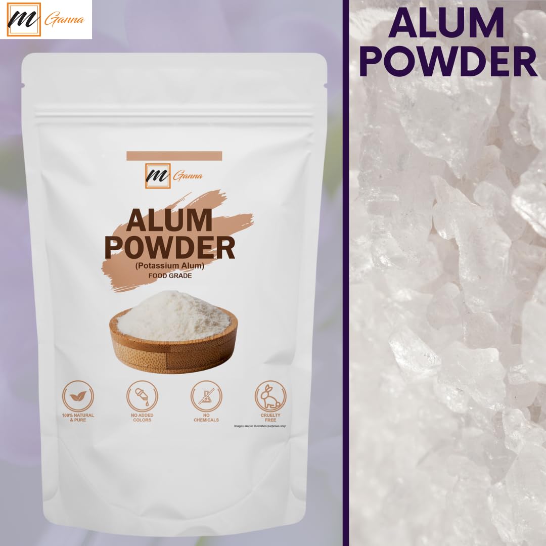 mGanna poudre d'alun – recette soin visage maison à base d'eau de rose.