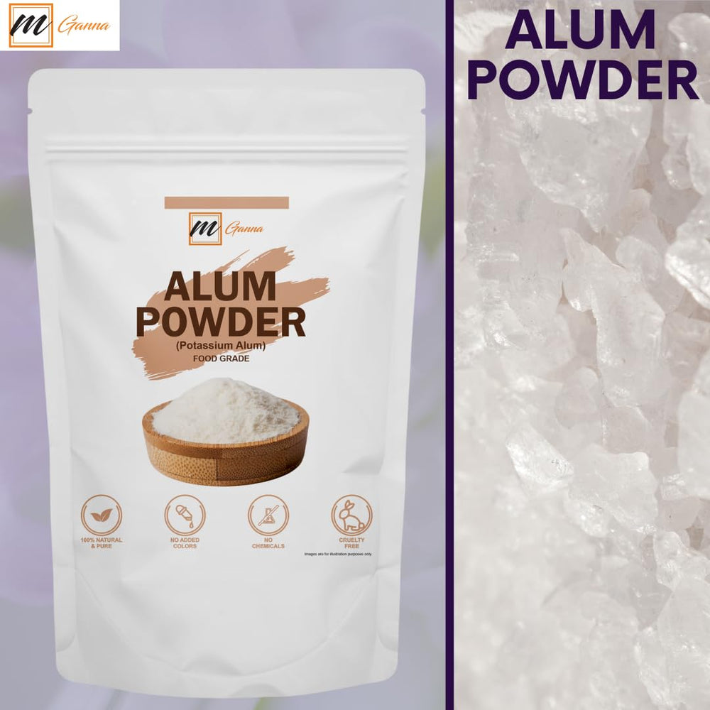 mGanna poudre d'alun – recette soin visage maison à base d'eau de rose.