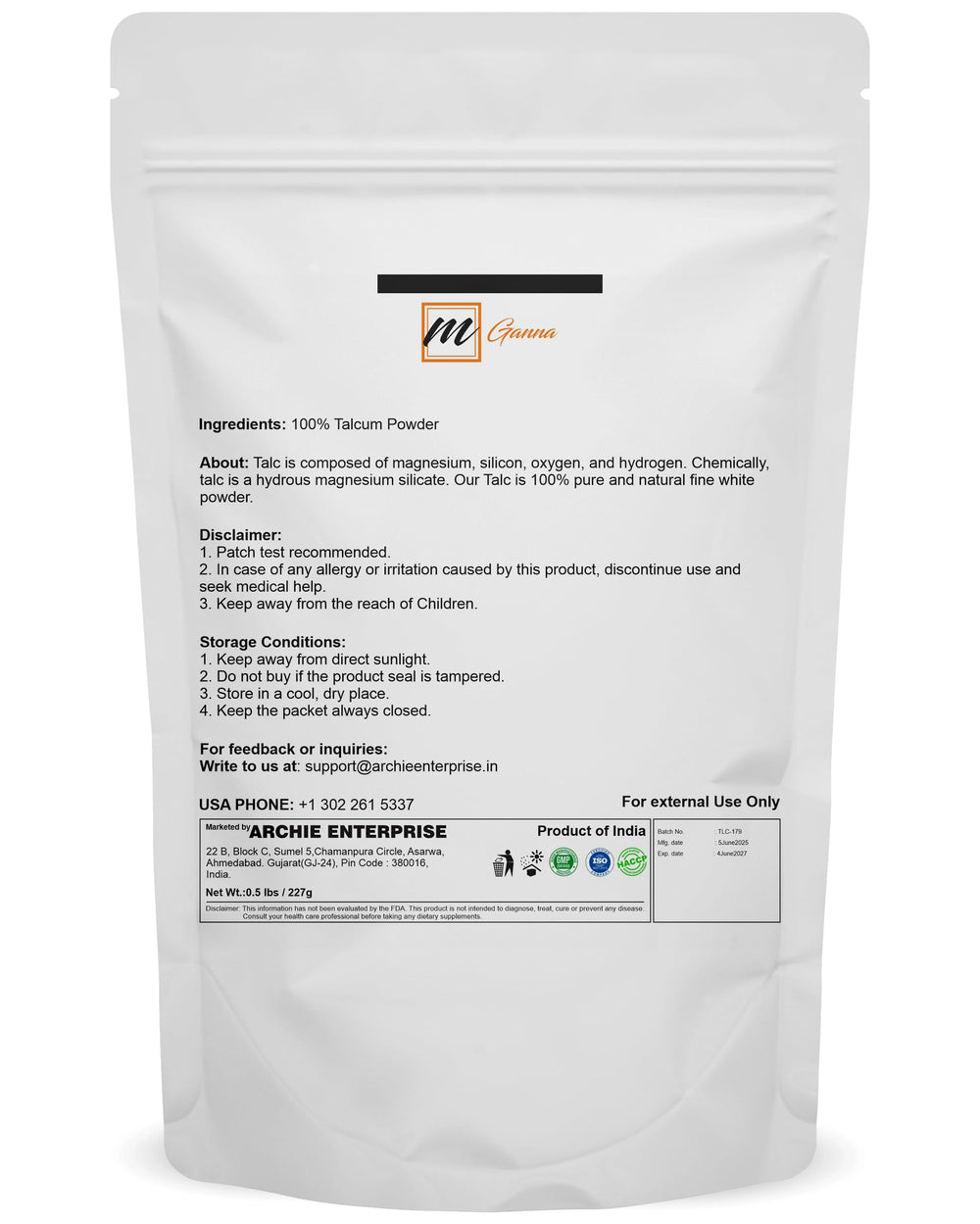 Mganna Poudre – texture fine et satinée sur la peau.