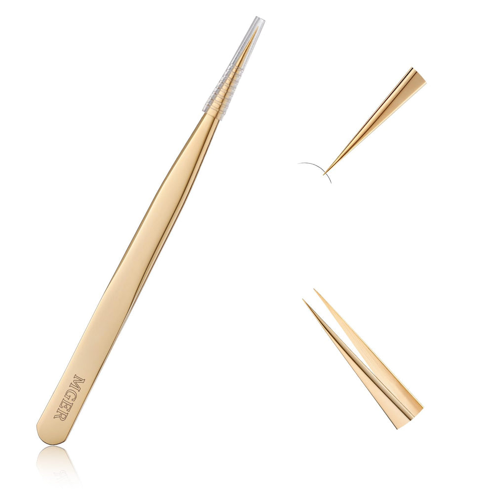 Pinces isolation MGER en or, ergonomie anti-fatigue.