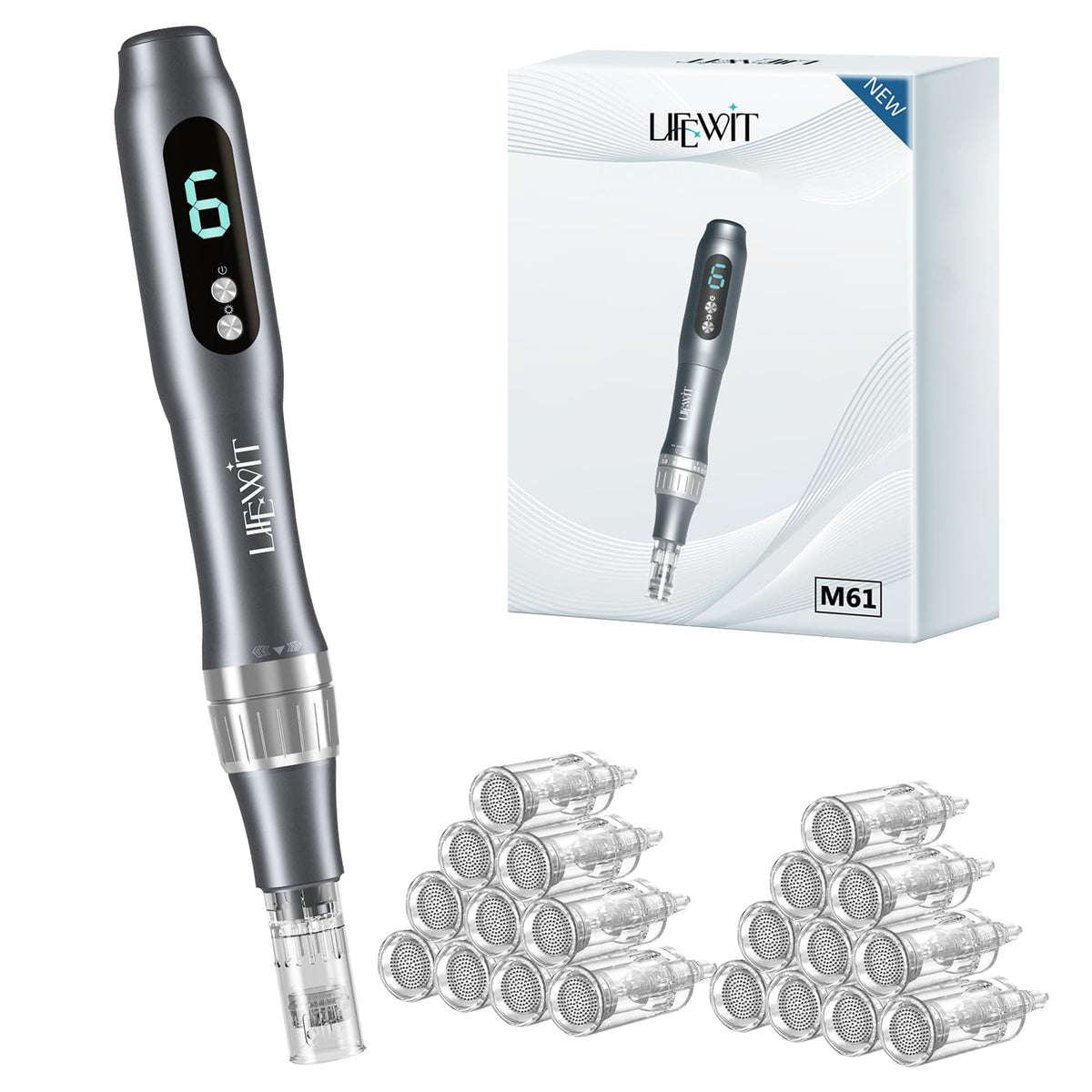 MGGSUG Dermastamp 0,25 mm sur le visage, améliore l absorption des soins.