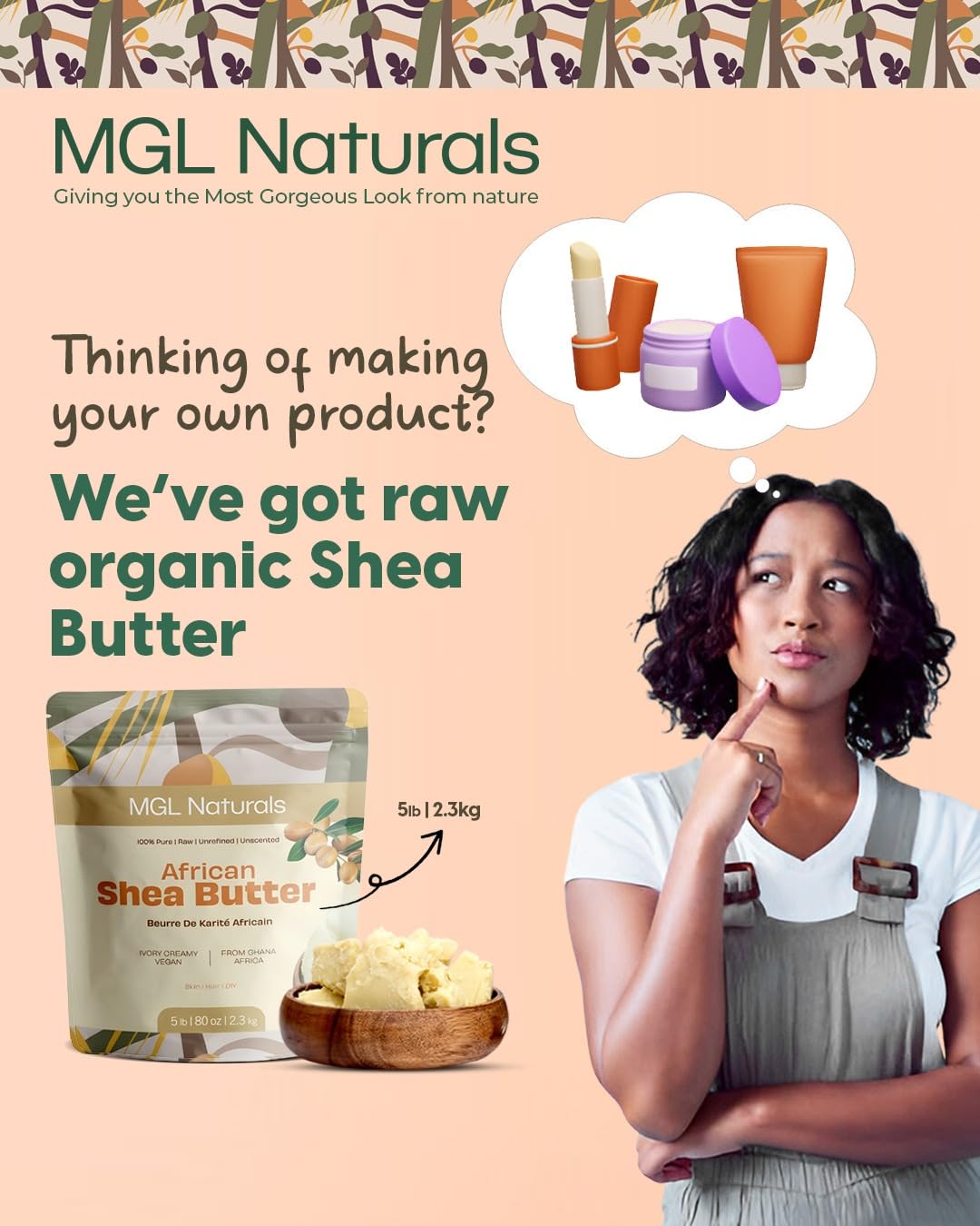 Conservation du beurre-karite ivoire MGL Naturals dans un endroit frais et sombre