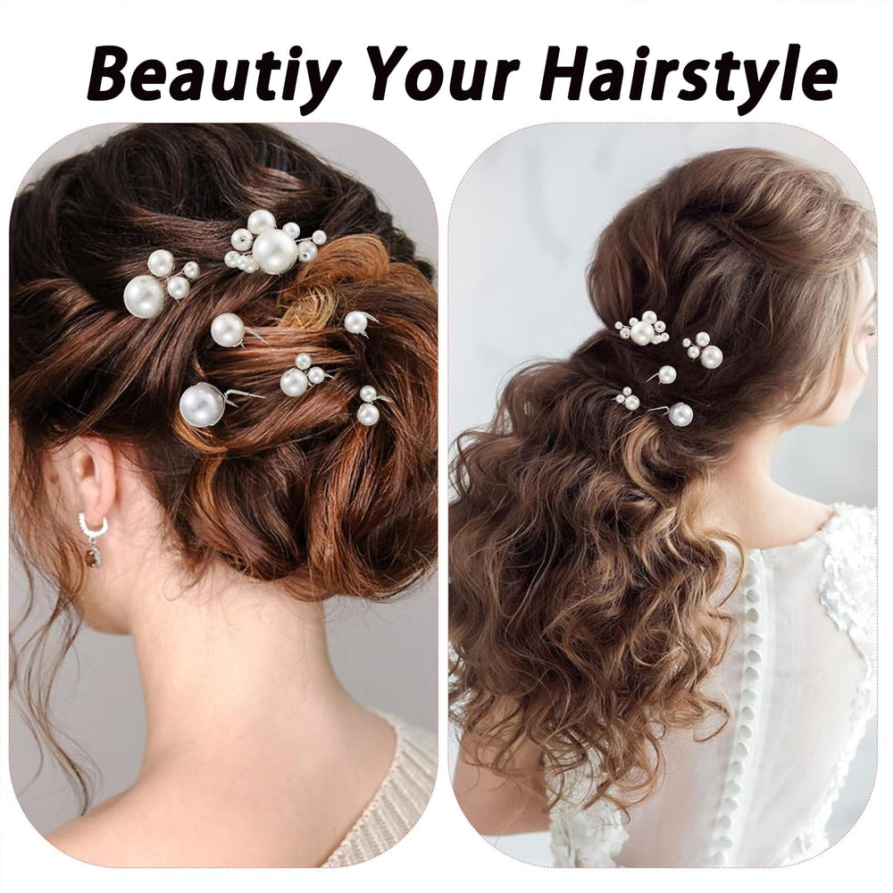 Épingles perles MHKLCD, ornement cheveux élégant pour mariée.