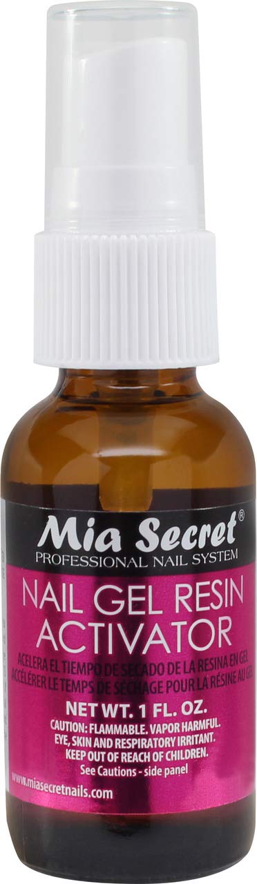 Mia Secret Activateur Gel Résine, pulvérisateur professionnel accélérant le durcissement