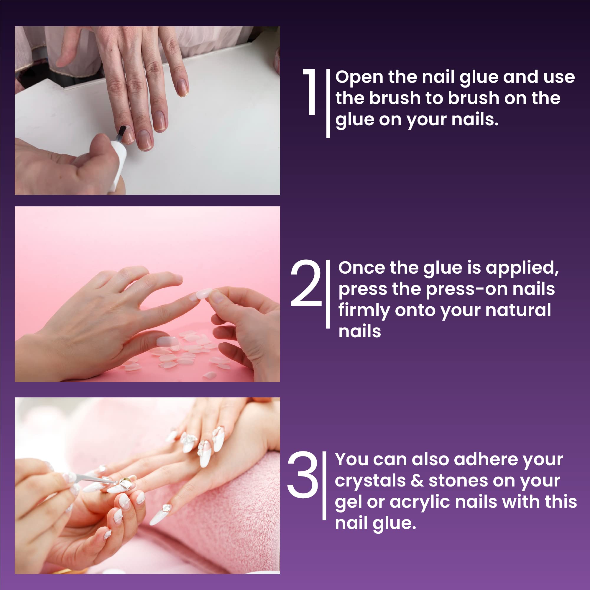 Mia Secret Application Précise Pinceau Fin — contrôle optimal pendant la pose.