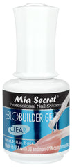 Mia Secret Biobuilder Clair – bouteille transparente prête pour les extensions d’ongles.