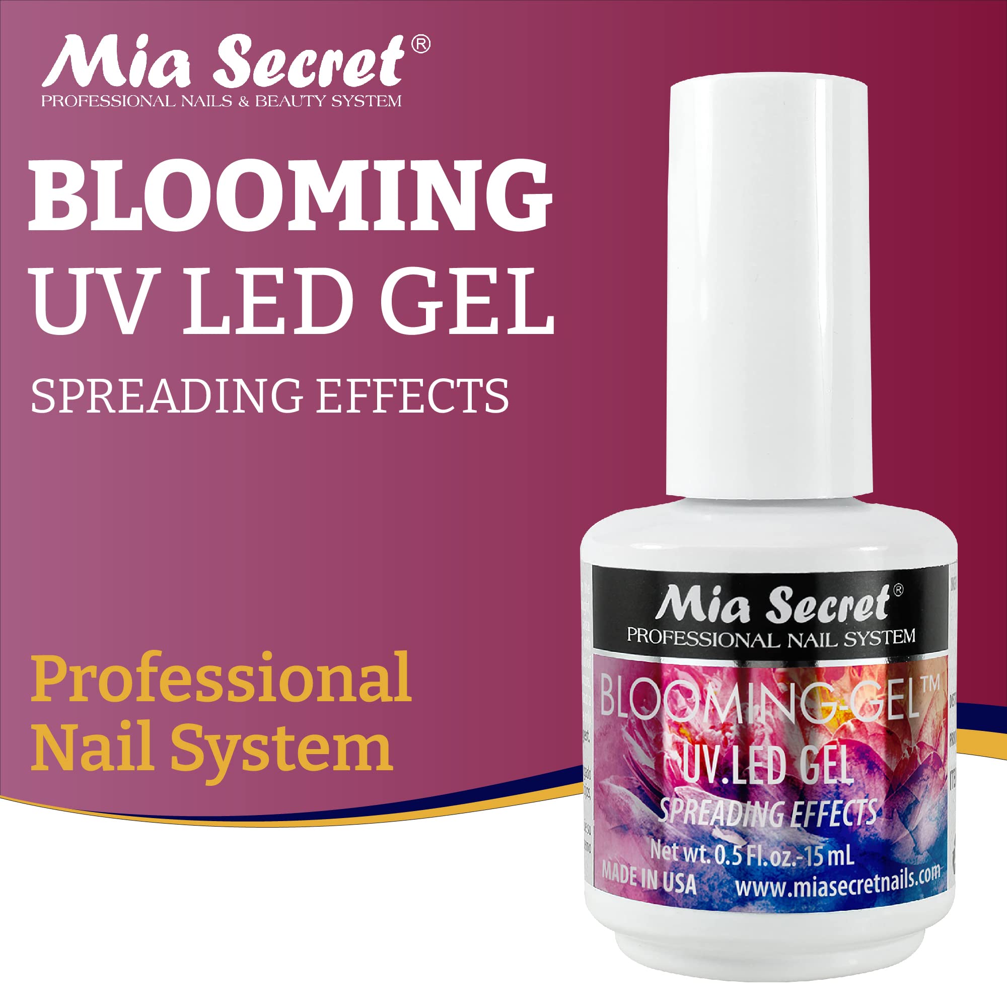 Mia Secret Blooming Gel – effet réptile texturé pour des looks audacieux.