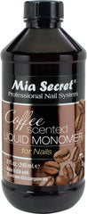 Mia Secret monomère café: flacon clair prêt pour application précise.