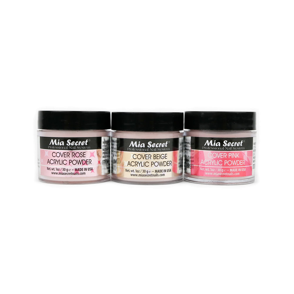 Mia Secret Poudre Cover Rose 1 oz pour une couverture professionnelle et durable.